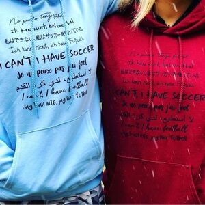 Light Blue soccergrlprobs “I can’t I have soccer” UNITY hoodie